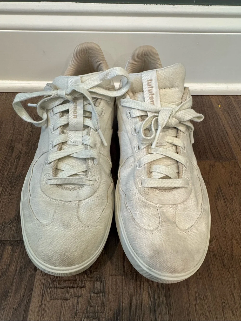 lululemon athletica Off-White Canvas Athletic Sneakers